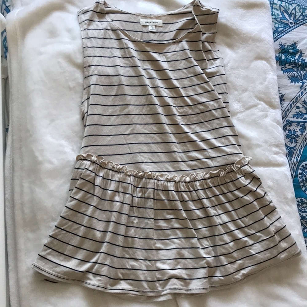 Max studio peplum tank top
